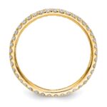 14k 1/2 carat Lab Grown Diamond VS/SI+ G+ Complete Size 6.5 Shared Prong Eternity Band - Image 2