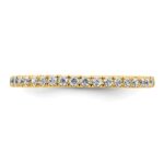 True Origin 14K Yellow Gold 1/2 carat Lab Grown Diamond VS+ F+ Size 8.5 Complete Eternity Band - Image 3
