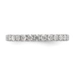 True Origin 14K White Gold 1 carat Lab Grown Diamond VS+ F+ Size 4 Complete Eternity Band - Image 3
