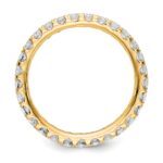 True Origin 14K Yellow Gold 1 carat Lab Grown Diamond VS+ F+ Size 5 Complete Eternity Band - Image 2