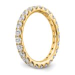 True Origin 14K Yellow Gold 1 1/2 carat Lab Grown Diamond VS+ F+ Size 5.5 Complete Eternity Band - Image 7