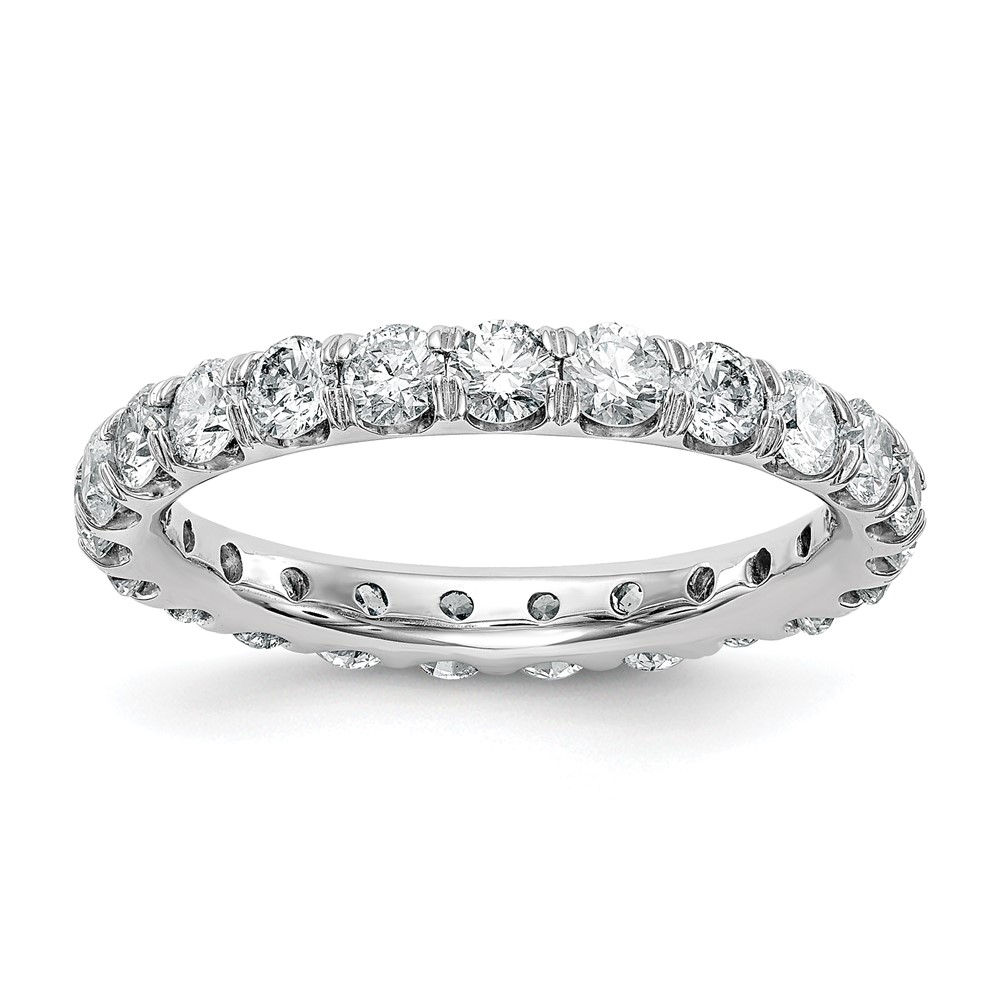 ET0005-200-7W4-4.jpg True Origin 14K White Gold 2 carat Lab Grown Diamond VS+ F+ Size 9 Complete Eternity Band - Image 1