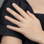 14k Rose Gold 3 carat Lab Grown Diamond VS/SI+ G+ Complete Size 9 Shared Prong Eternity Band - Image 7