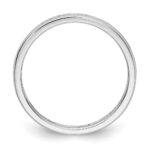 14k White Gold 1/2 carat Lab Grown Diamond VS/SI+ G+ Complete Channel Set Size 6 Eternity Band - Image 3