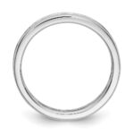 14k White Gold 1 carat Lab Grown Diamond VS/SI+ G+ Complete Channel Set Size 6 Eternity Band - Image 3
