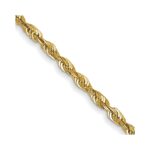 14K 1.5mm Ultra Diamond-cut Rope with Lobster Clasp Chain