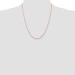 14K 1.5mm Ultra Diamond-cut Rope with Lobster Clasp Chain - Image 4