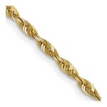 14K 2mm Ultra Diamond-cut Rope with Lobster Clasp Chain