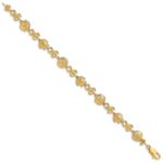 14K Polished Shell/Sand Dollar/Starfish 7 inch Bracelet - Image 2
