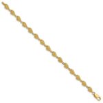 14k Textured Conch Shell 7 inch Bracelet - Image 2