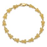 14k Polished Turtle 7.25 inch Bracelet - Image 4
