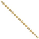 14K Polished Turtle/Sand Dollar/Shell/Starfish Link 8 inch Bracelet - Image 2
