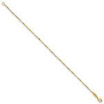 14K Polished Fancy Twisted Link 7.25 inch Bracelet - Image 2