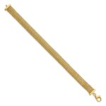 14K Polished 9.2mm Fancy Braided Link 7.5 inch Bracelet - Image 2