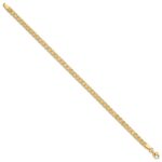 14K Polished and Diamond-cut 3.9mm Fancy Link 7.75 inch Bracelet - Image 2