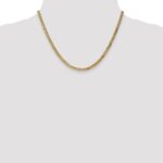 14K 3.9mm Flat Beveled Curb with Lobster Clasp Chain - Image 4
