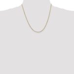 14K 1mm Franco with Lobster Clasp Chain - Image 4