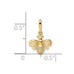 14k Madi K CZ Bumble Bee Pendant - Image 4