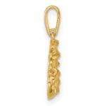 14k Madi K Polished Snowman Childrens Charm / Pendant - Image 2
