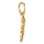 14k Madi K Polished Smiling Gingerbread Man Childrens Charm / Pendant - Image 2