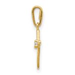 14k Madi K CZ Children's Cross Pendant - Image 2