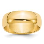GP Sterling Silver 6mm Half-Round Band