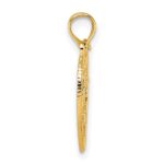 14k Polished Spanish TE AMO Our Lady of Guadalupe and Crucifix Break-apart Heart Pendant - Image 2