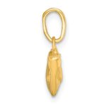 14k Polished 3-D Cat Hanging Charm - Image 2