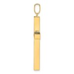 14k Polished Hollow Latin Cross Pendant - Image 2