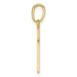 14K 3-D and Polished Stick Cross Charm - Image 2