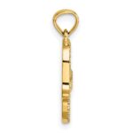 14k Polished CZ Hamsa Pendant - Image 2