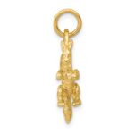 14k Solid Polished 3-D Dragon Charm - Image 2