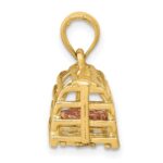 14K Two-Tone Large Moveable 3-D Pink Lobster In Trap Charm - Image 2