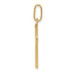 14k Hollow Cross Pendant - Image 2