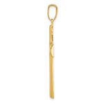 14k Hollow Cross Pendant - Image 2