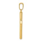 14k Hollow Cross Pendant - Image 2