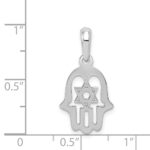 14k White Gold Star of David Chamseh Pendant - Image 4