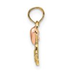 14k Two-tone MOM with Heart Pendant - Image 2