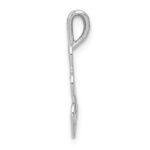 14k White Gold Triple Heart Pendant - Image 2
