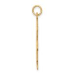 14k Satin Boy Charm - Image 2