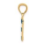 14k Enameled Cuba Flag Pendant - Image 2