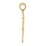 14k Pink Enameled Ballerina Pendant - Image 2