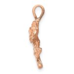 14k Rose-Gold Rose Charm - Image 2