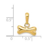 14k Dog Bone Pendant - Image 4