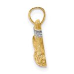 14k and White Rhodium Golf Club and Ball Charm - Image 2