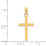 14k Polished Cross Pendant - Image 4