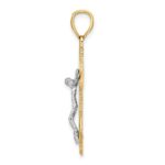 14k Two-tone Mariners Crucifix Pendant - Image 2