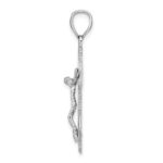 14k White Gold Mariners Crucifix Pendant - Image 2