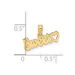 14k SWEET with Heart Charm - Image 3