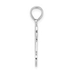 14K White Gold #1 DAD Pendant - Image 2